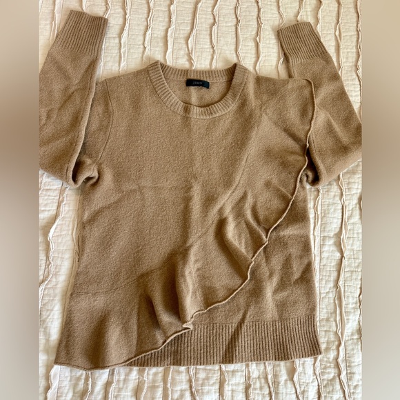 J. Crew Women's Merino Wool Sweater with Ruffle Accent Women’s Size S - Picture 4 of 5